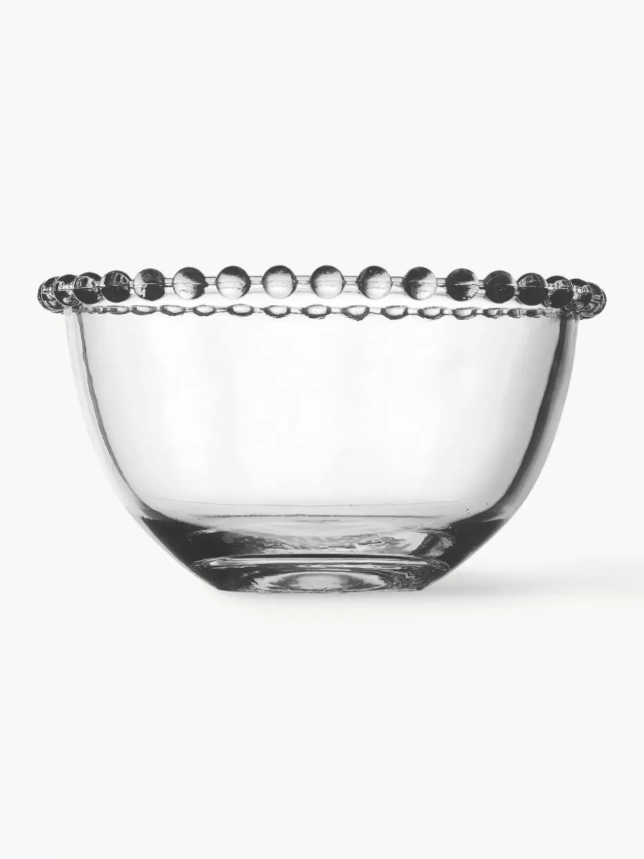 Weihnachtsgeschirr | Schalen & Bowls-Cote Table Glas-Schälchen Perles mit Randdekor, 2 Stück