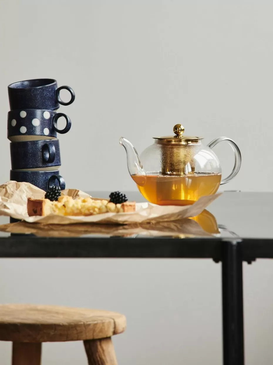 Weihnachtsgeschirr | Kannen & Karaffen-Nordal Glas-Teekanne Chili mit Teesieb, 1 L
