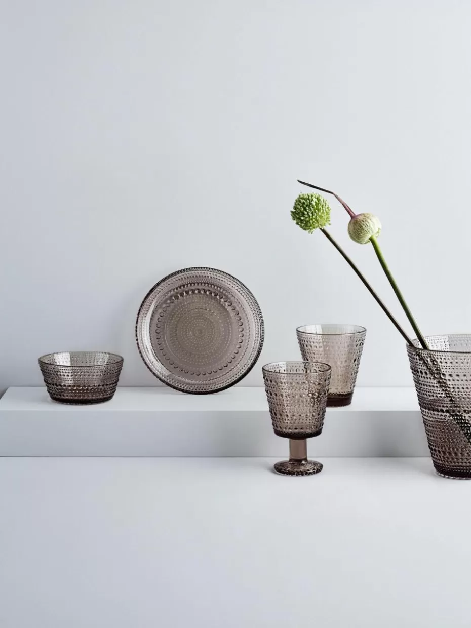 Vasen-iittala Glas-Vase Kastehelmi, H 15 cm Beige, transparent