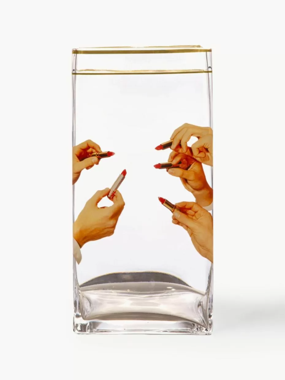 Vasen-Seletti Glas-Vase , H 30 cm Lipsticks