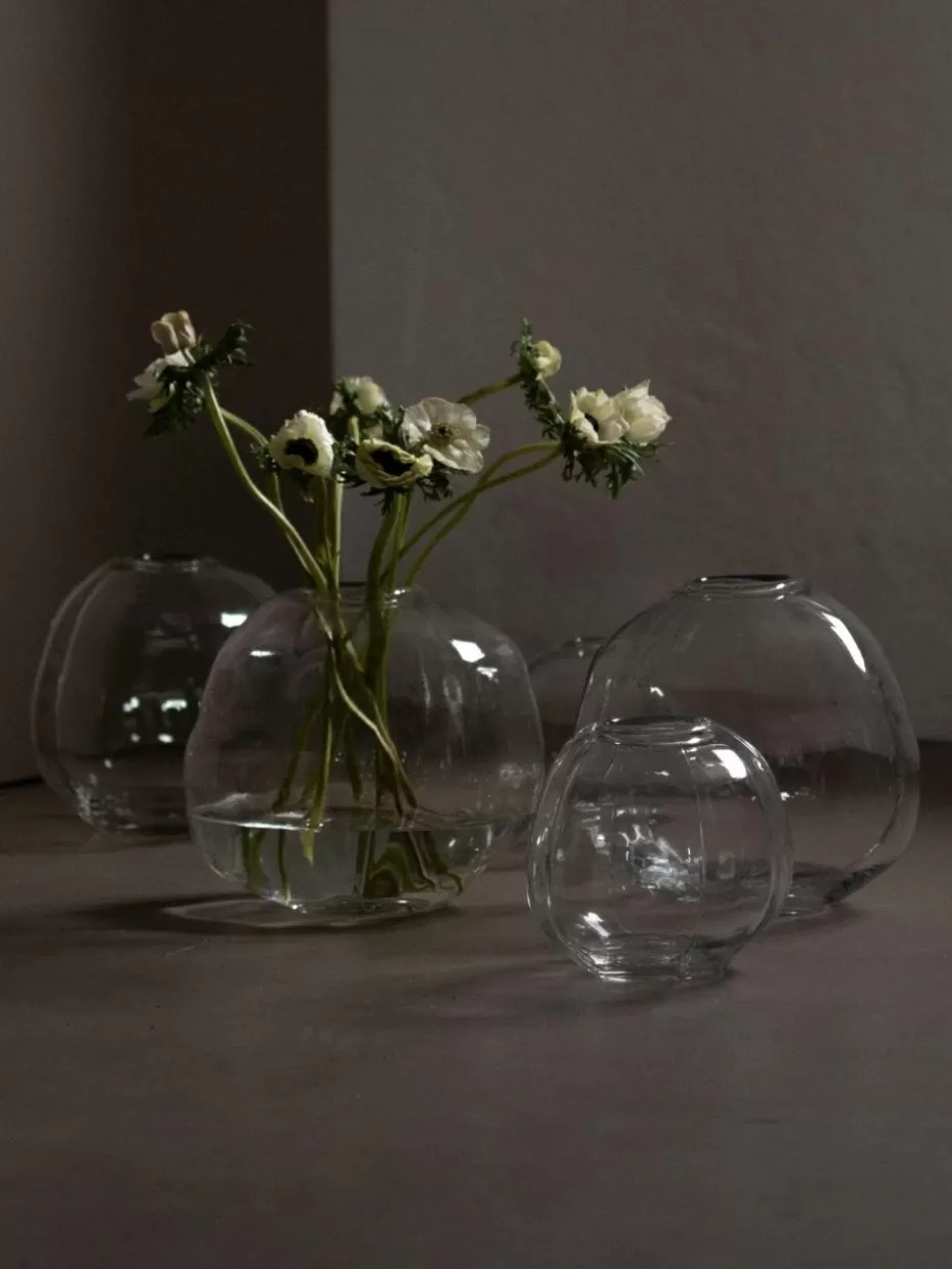 Vasen-DBKD Glas-Vase Pebble, Ø 28 cm Transparent