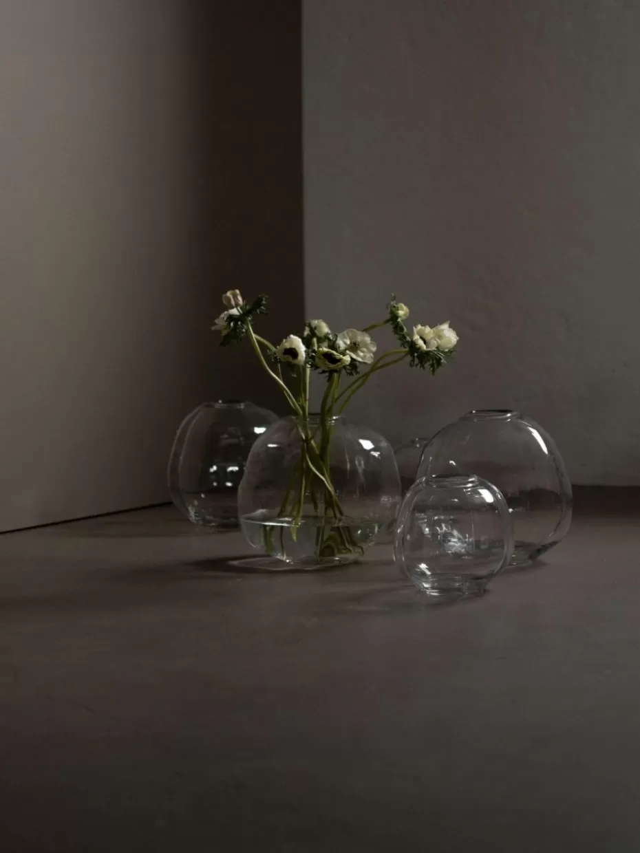 Vasen-DBKD Glas-Vase Pebble, H 20 cm Transparent