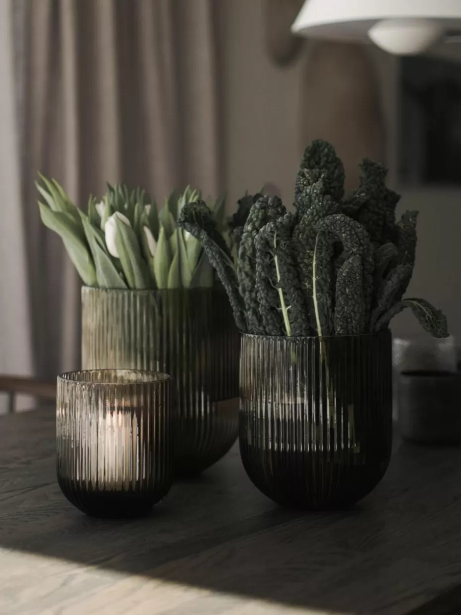 Vasen-DBKD Glas-Vase Simple Stripe, H 18 cm