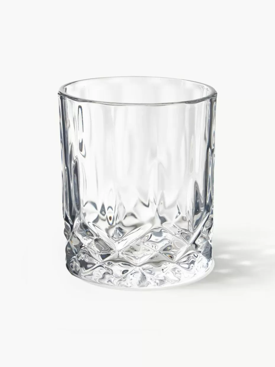Weihnachtsgeschirr | Festliche Eleganz-Westwing Collection Gläser George mit Kristallrelief, 4 Stück