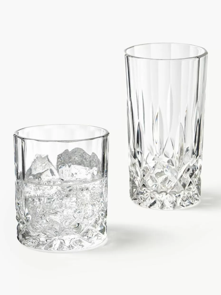 Weihnachtsgeschirr | Festliche Eleganz-Westwing Collection Gläser George mit Kristallrelief, 8er-Set