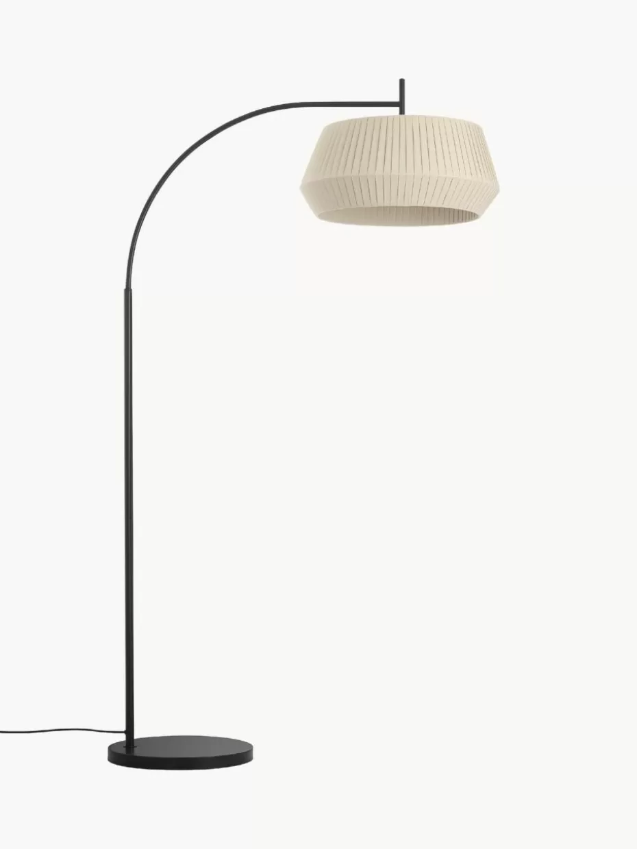 Bogenlampen-Westwing Große Bogenlampe Dicte aus Faltenstoff