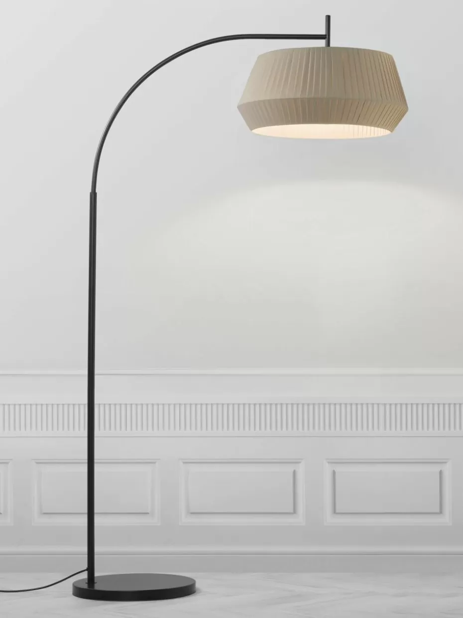 Bogenlampen-Westwing Große Bogenlampe Dicte aus Faltenstoff