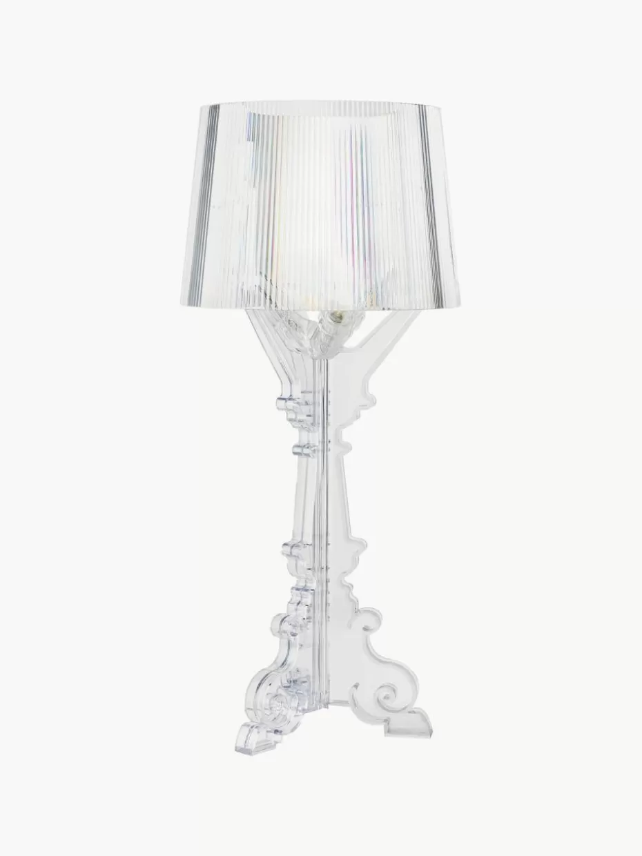 Led-Tischleuchten-Kartell Große Design LED-Tischlampe Bourgie, dimmbar Transparent