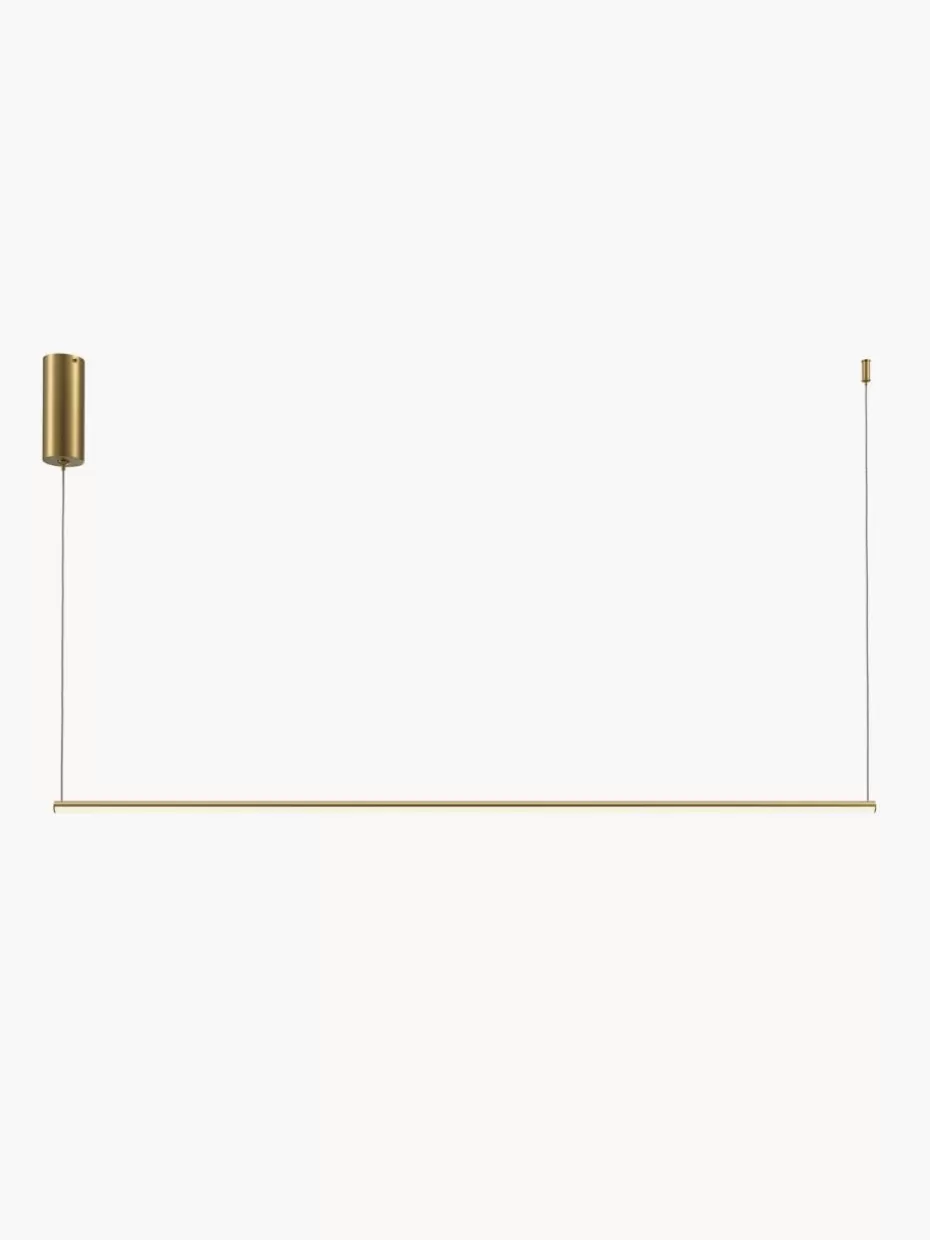 Led-Pendelleuchten | Pendelleuchten-Maytoni Große LED-Pendelleuchte Halo mit Farbwechsel und Fernbedienung, dimmbar Goldfarben
