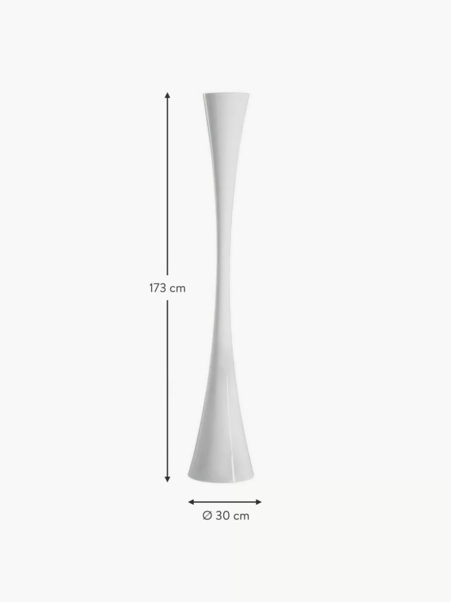Led-Stehleuchten-Martinelli Luce Große LED-Stehlampe Biconica Weiß