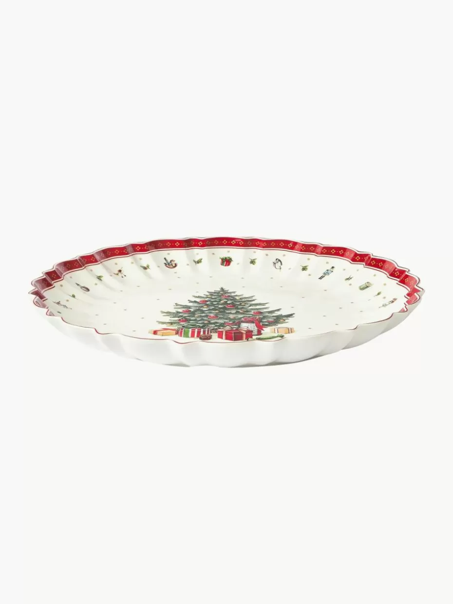 Weihnachtsgeschirr | Servierplatten & Schüsseln-Villeroy & Boch Große Porzellan-Servierschale Toy's Delight, Ø 44 cm