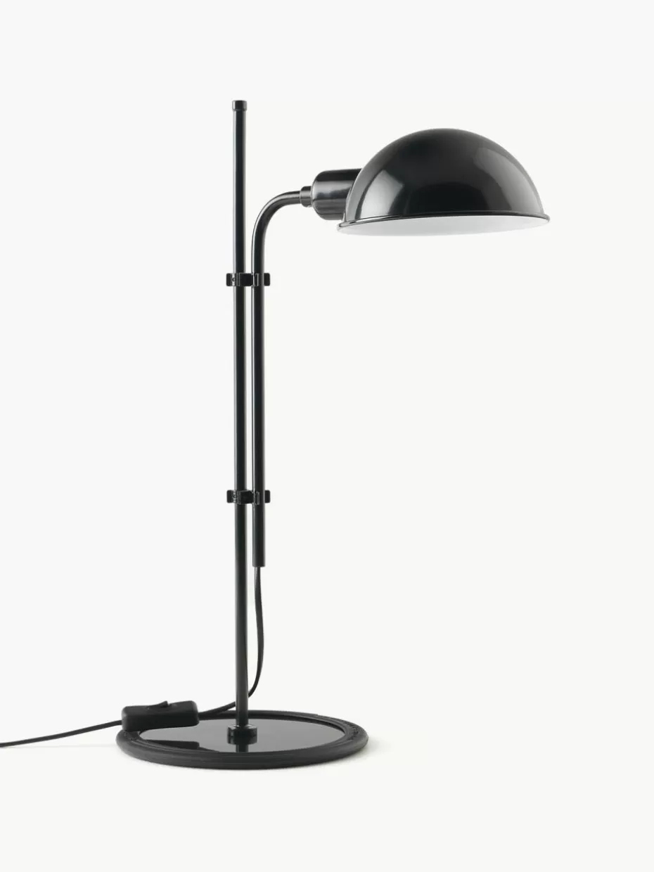 Schreibtischlampen-Marset Große Schreibtischlampe Funiculí mit verstellbarem Lampenschirm Schwarz, glänzend
