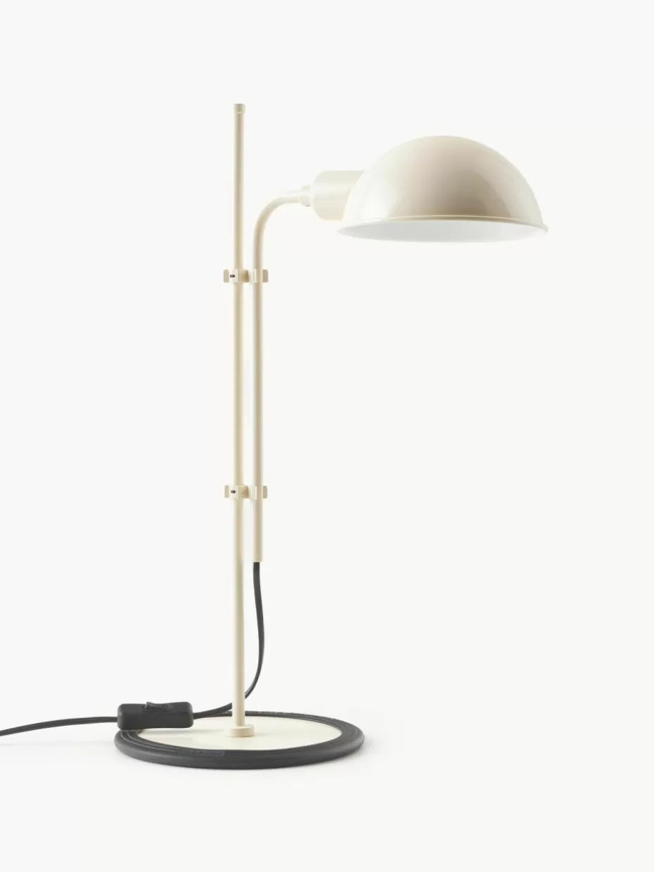 Schreibtischlampen-Marset Große Schreibtischlampe Funiculí mit verstellbarem Lampenschirm Hellbeige, glänzend