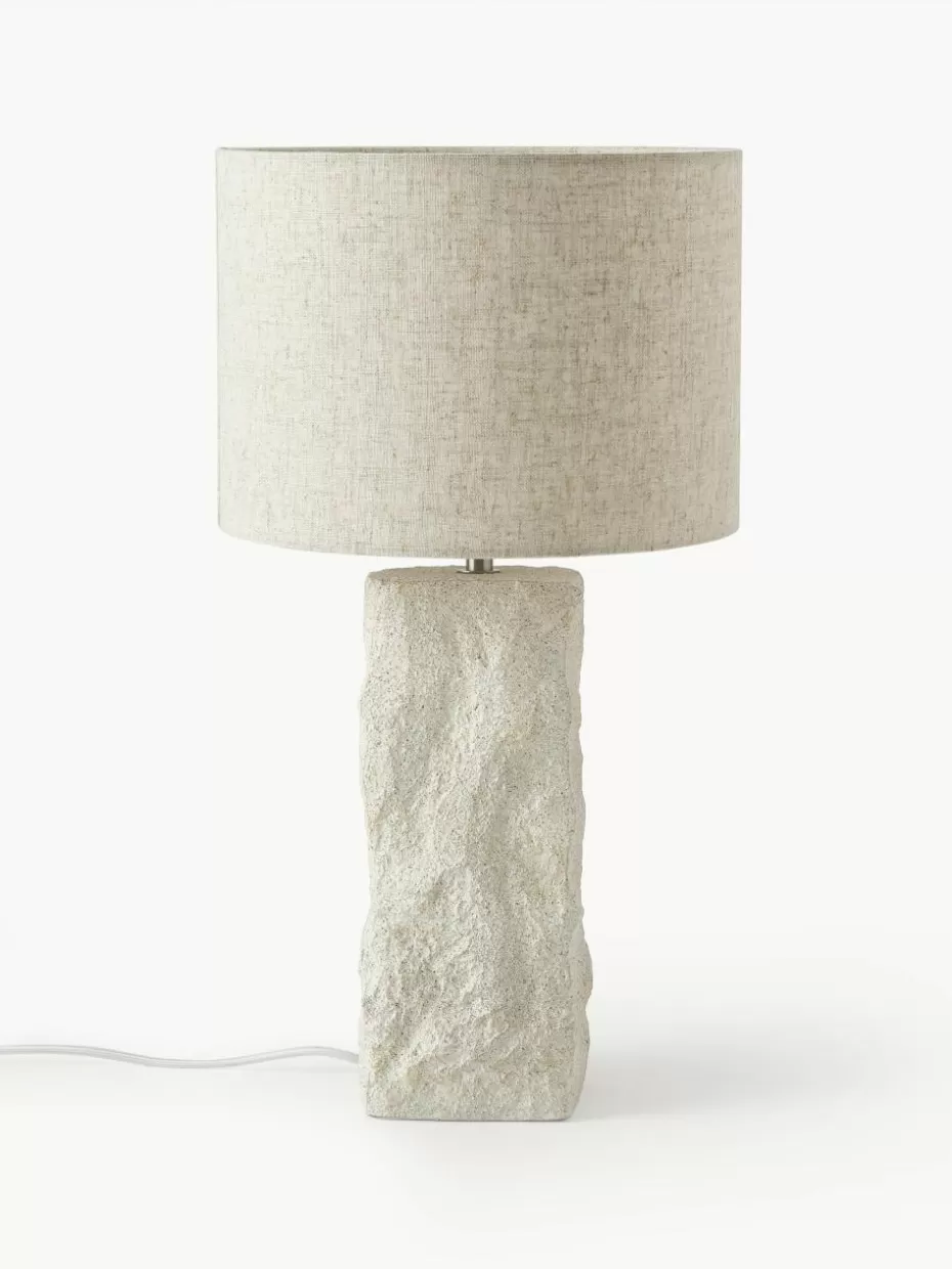 Nachttischlampen-Westwing Collection Große Tischlampe Kiri mit Betonfuß