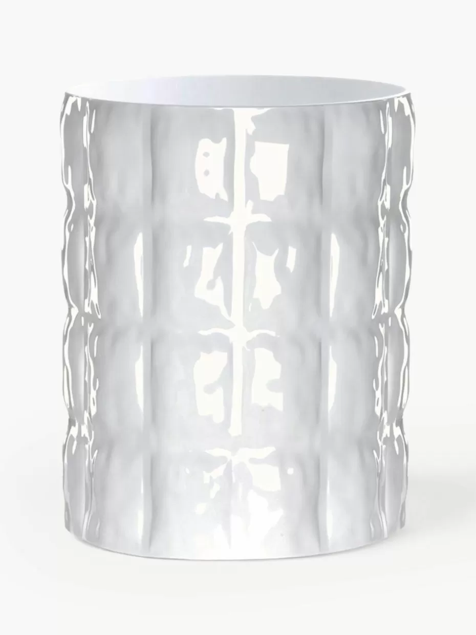 Vasen-Kartell Große Vase Matelasse, H 30 cm Transparent