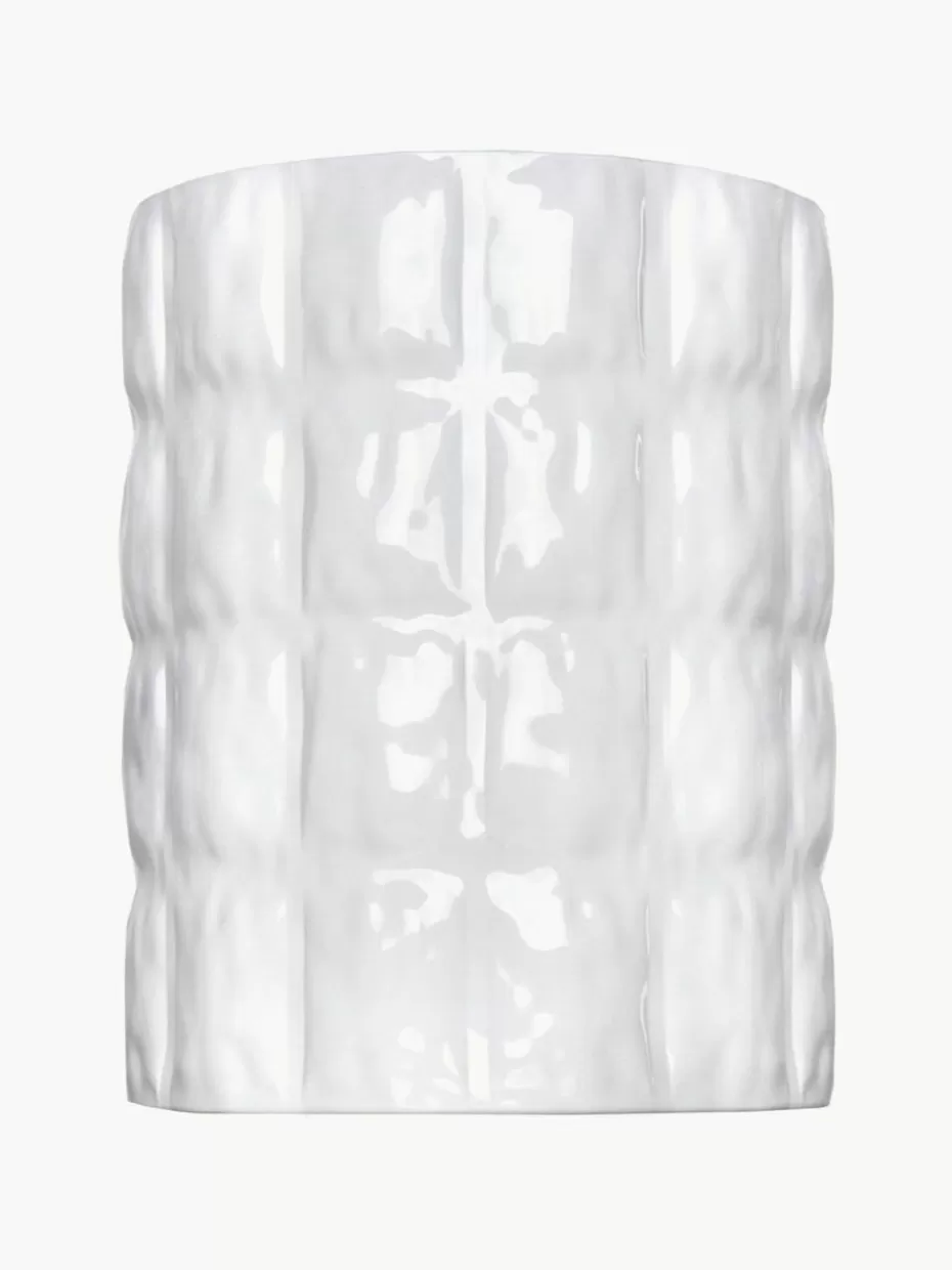 Vasen-Kartell Große Vase Matelasse, H 30 cm Transparent