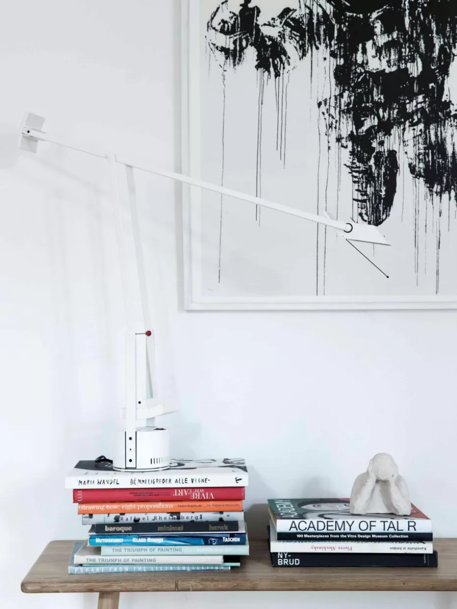 Schreibtischlampen-Artemide Große verstellbare Schreibtischlampe Tizio Weiß