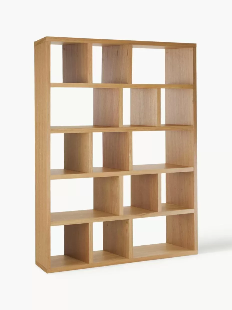 Büroregale | Regale-Westwing Großes Bücherregal Portlyn Eichenholz