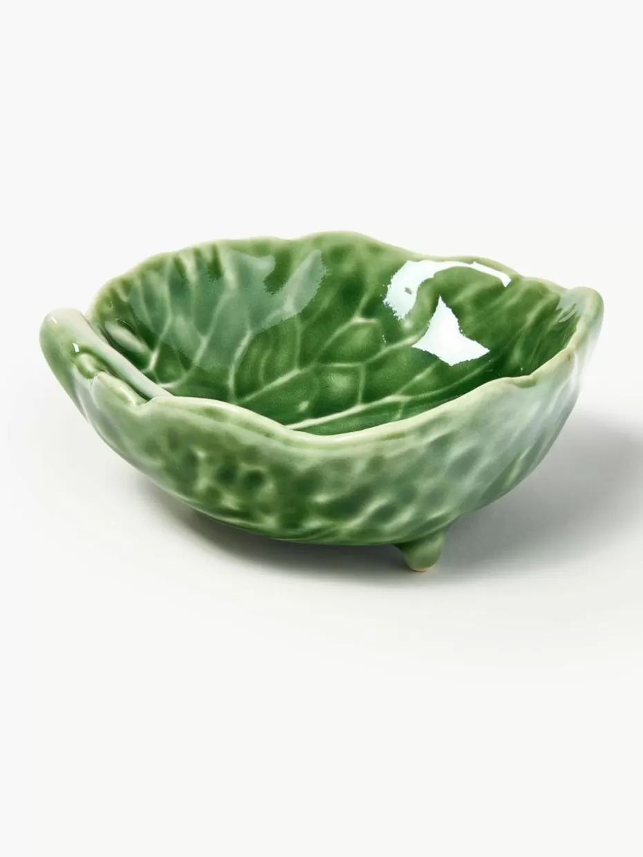 Dipschalen & Snackschalen-Bordallo Pinheiro Handbemalte Dipschälchen Cabbage, 6 Stück