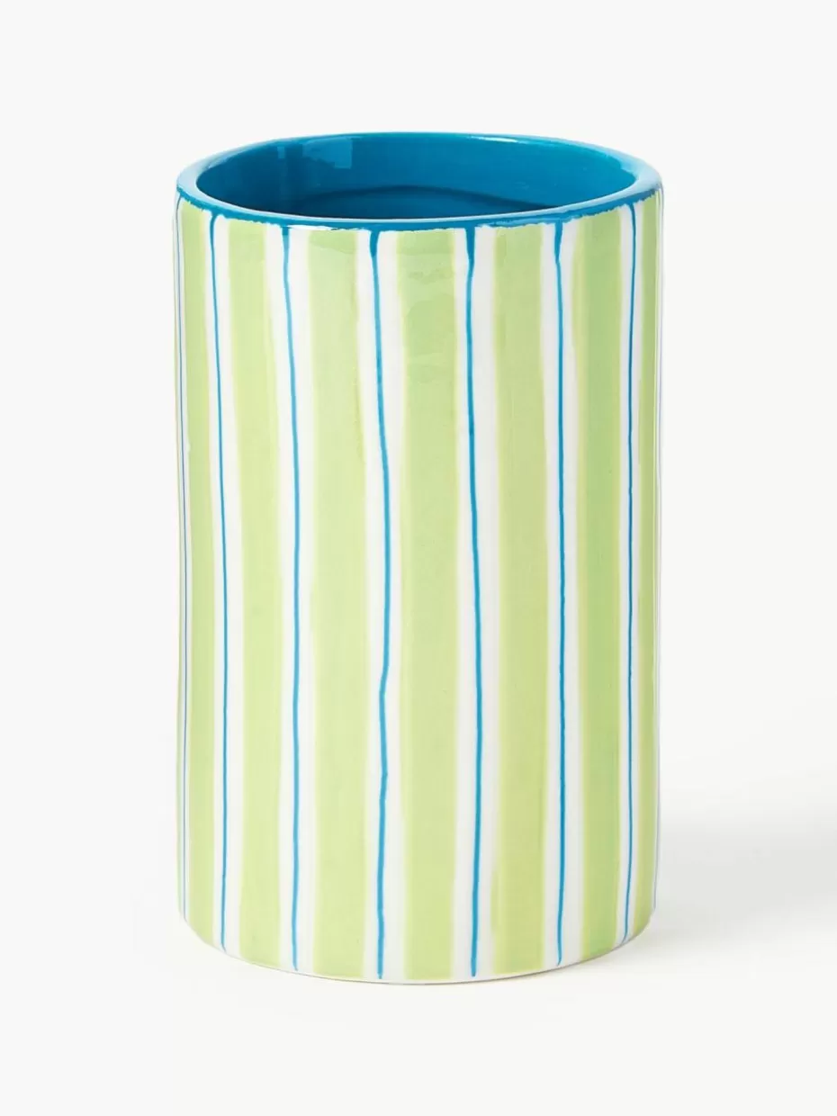Vasen-&k amsterdam Handbemalte Porzellan-Vase Ray, H 13 cm