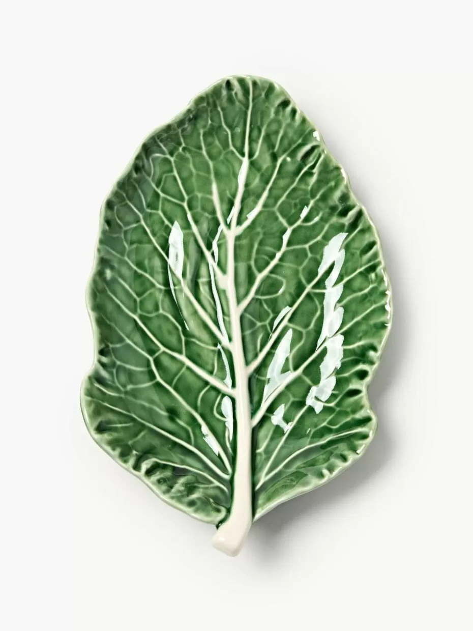 Servierplatten & Schüsseln-Bordallo Pinheiro Handbemalte Servierplatte Cabbage