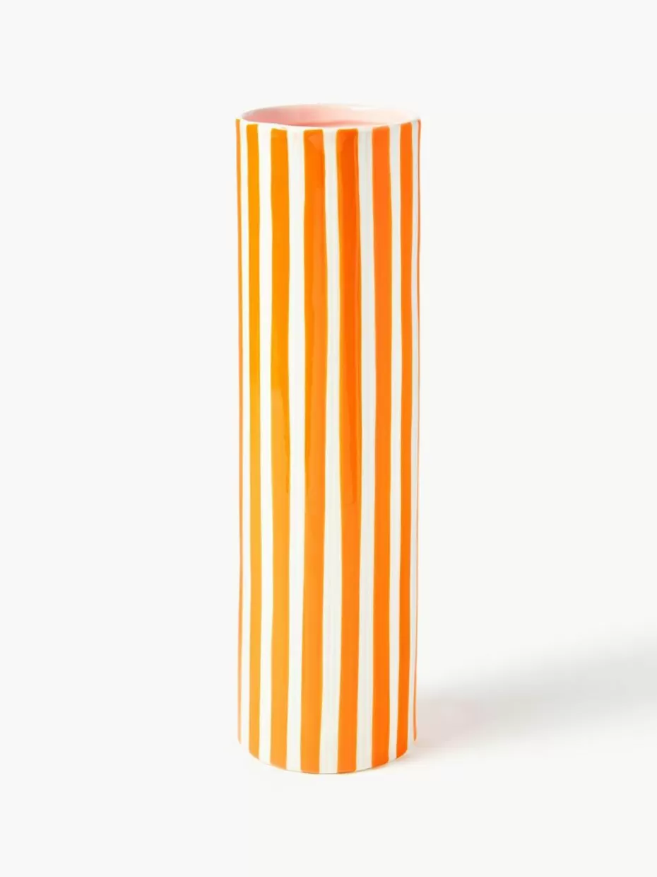 Vasen-&k amsterdam Handbemalte Vase Ray aus Porzellan, H 29 cm