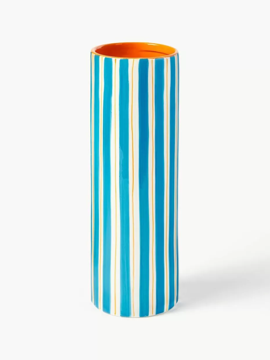 Vasen-&k amsterdam Handbemalte Vase Ray aus Porzellan, H 24 cm