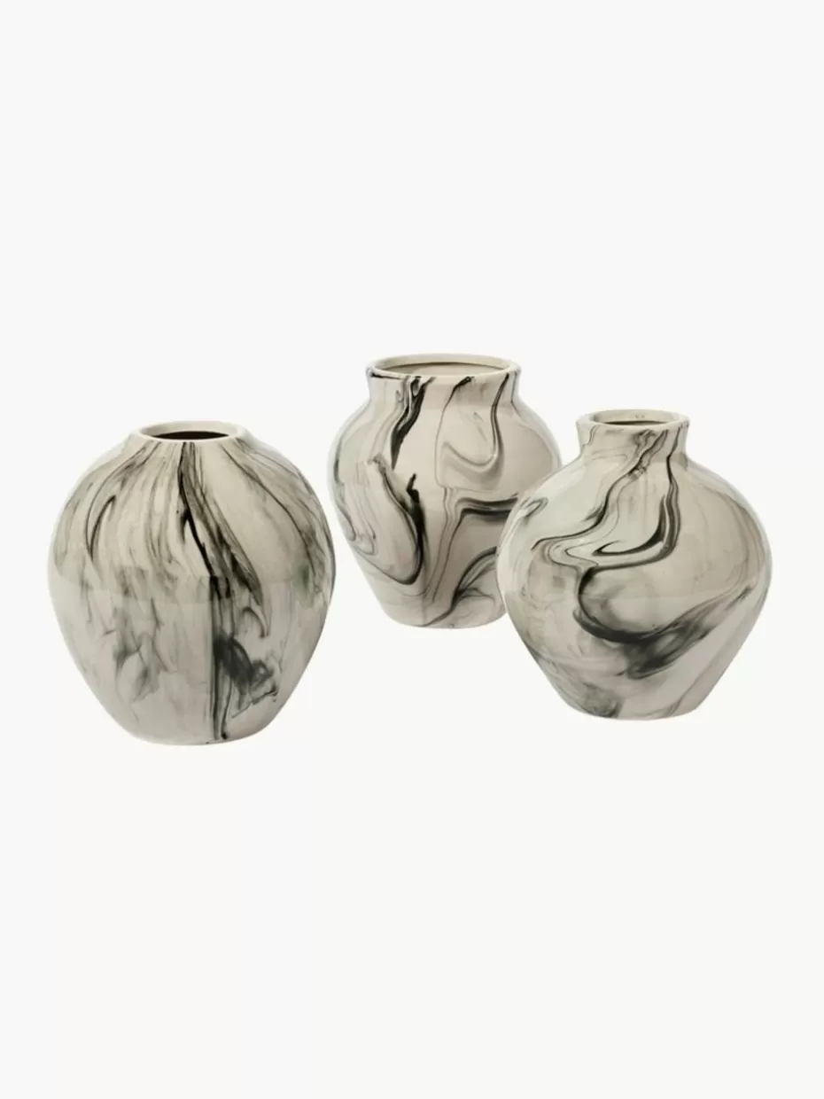 Vasen-Broste Copenhagen Handbemalte Vasen Ingrid, 3er-Set