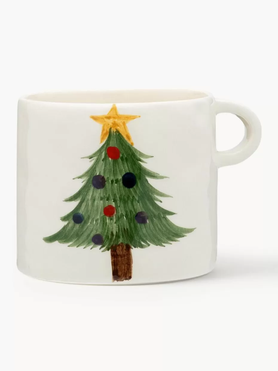 Weihnachtsgeschirr | Glow-Up-Anna + Nina Handbemalte XL Tasse Christmas Tree
