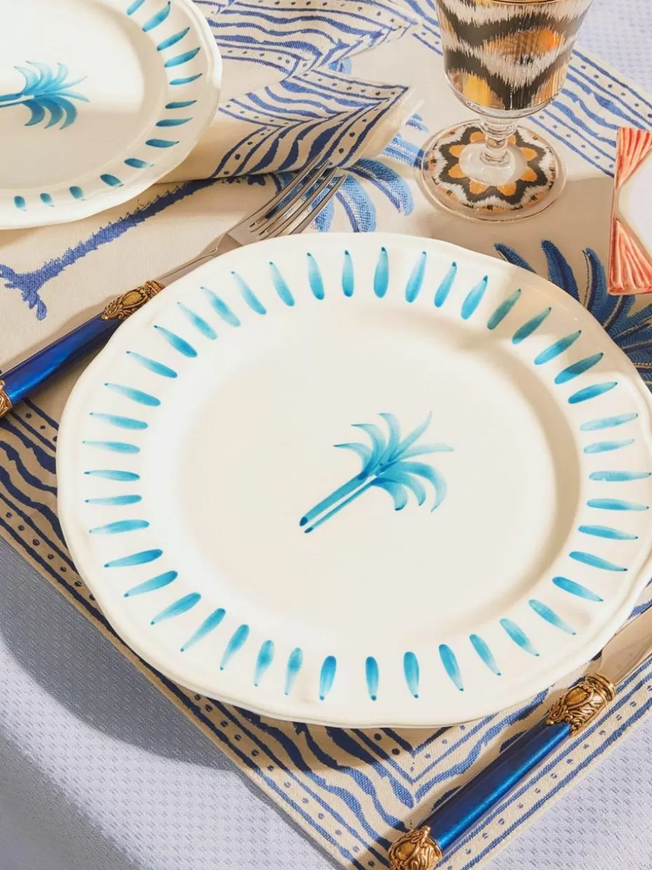 Teller-Les Ottomans Handbemalter Speiseteller The Palms