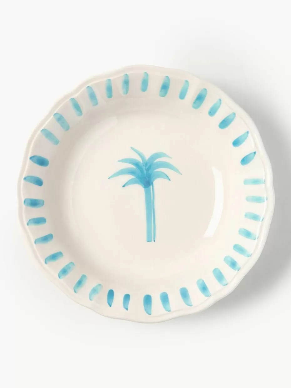 Teller-Les Ottomans Handbemalter Suppenteller The Palms