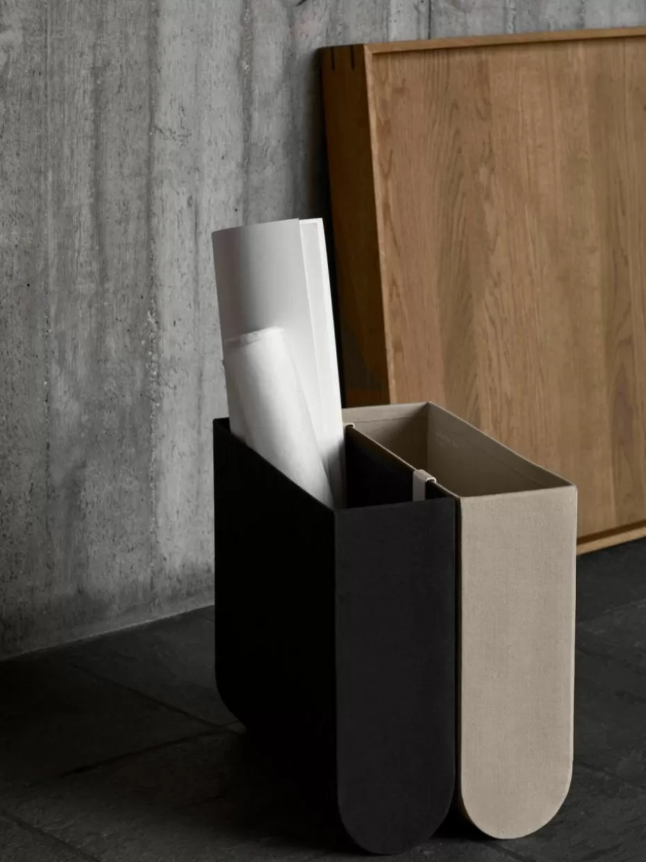 Boxen-Kristina Dam Handgefertigte Aufbewahrungsbox Curved Greige