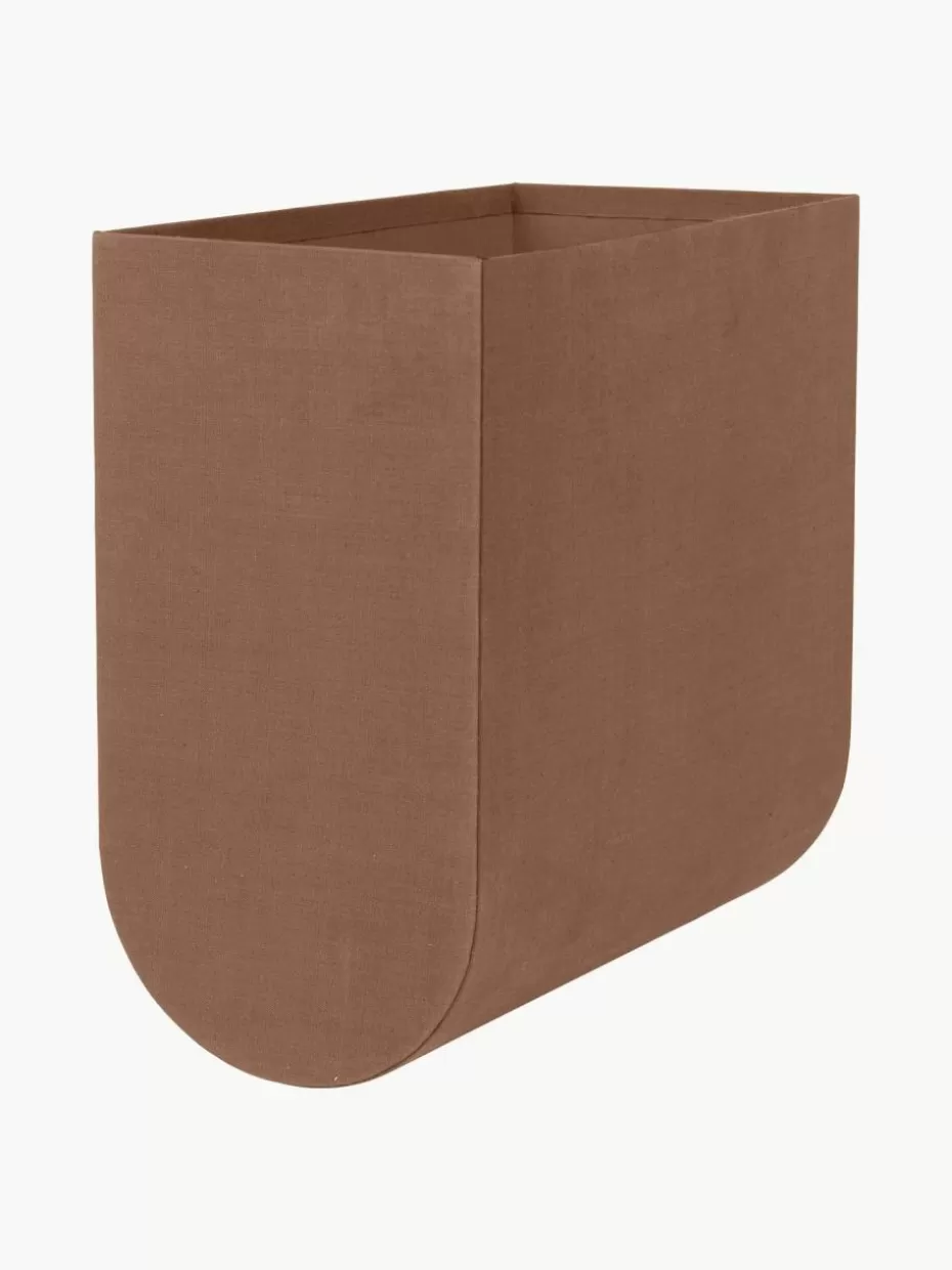 Boxen-Kristina Dam Handgefertigte Aufbewahrungsbox Curved, B 20 cm Braun