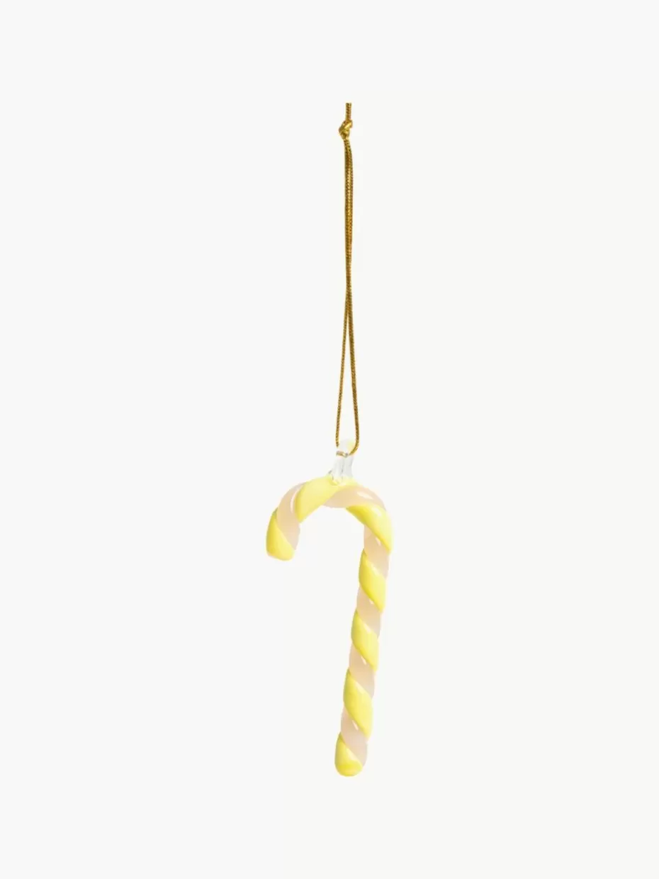 Weihnachtskugeln & Baumanhänger | Glow-Up-&k amsterdam Handgefertigte Baumanhänger Candy Cane, 3er-Set