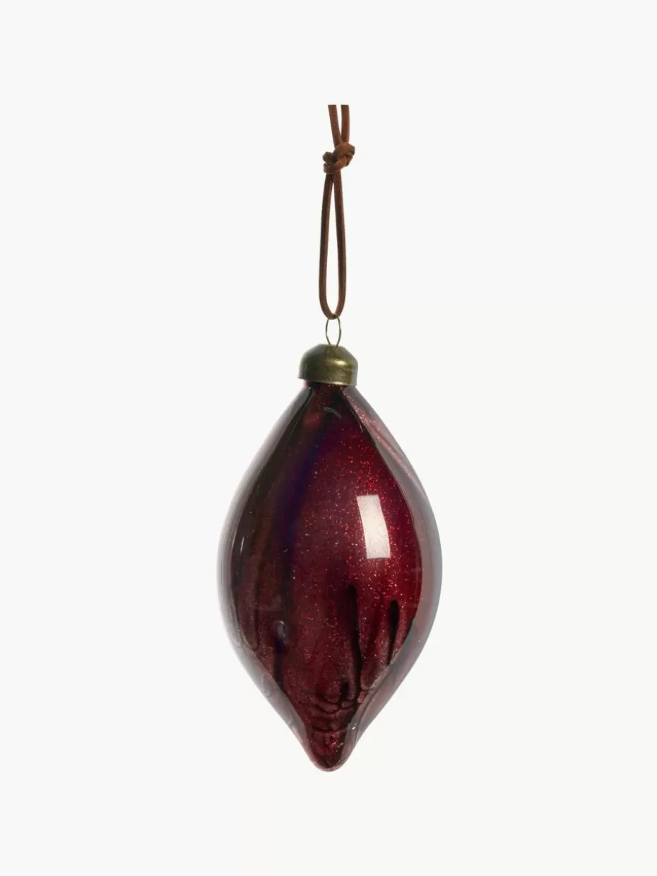 Weihnachtskugeln & Baumanhänger | Festliche Eleganz-Lene Bjerre Handgefertigte Baumanhänger Nosille, 12 Stück, verschiedene Größen