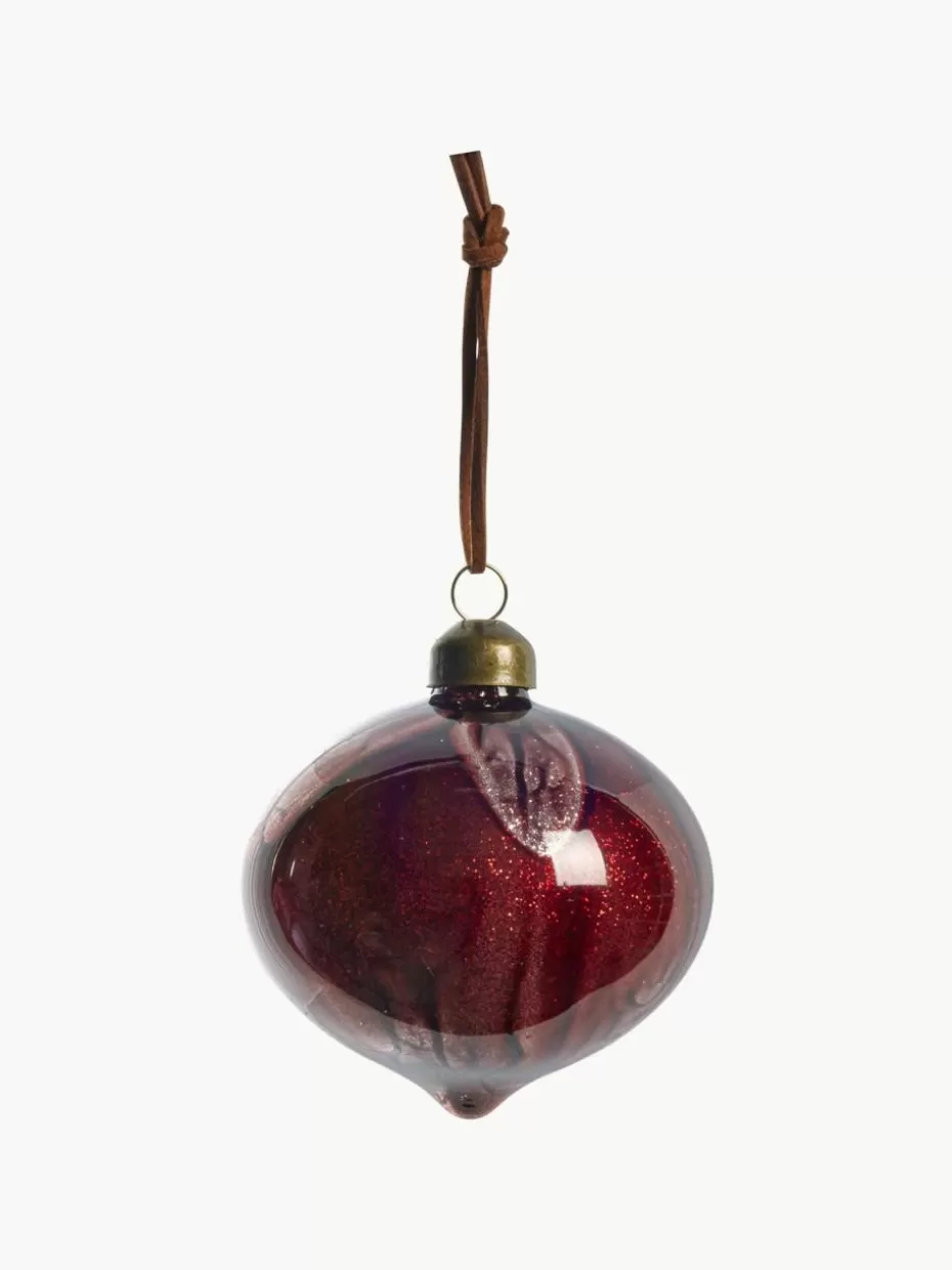 Weihnachtskugeln & Baumanhänger | Festliche Eleganz-Lene Bjerre Handgefertigte Baumanhänger Nosille, 12 Stück, verschiedene Größen