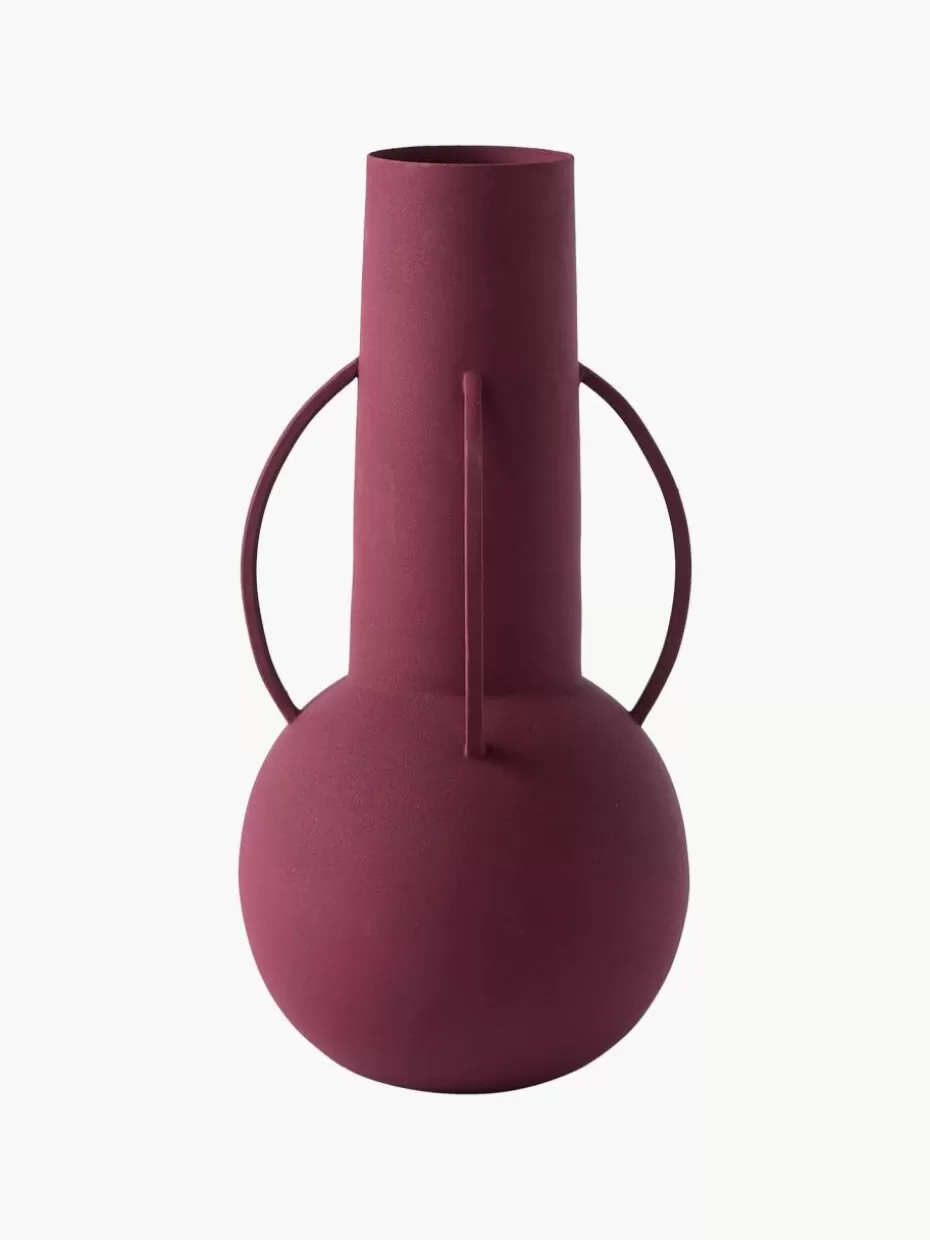 Vasen-Pols Potten Handgefertigte Deko-Vasen Roman, 4er-Set Orange, Mintgrün, Rostrot, Aubergine