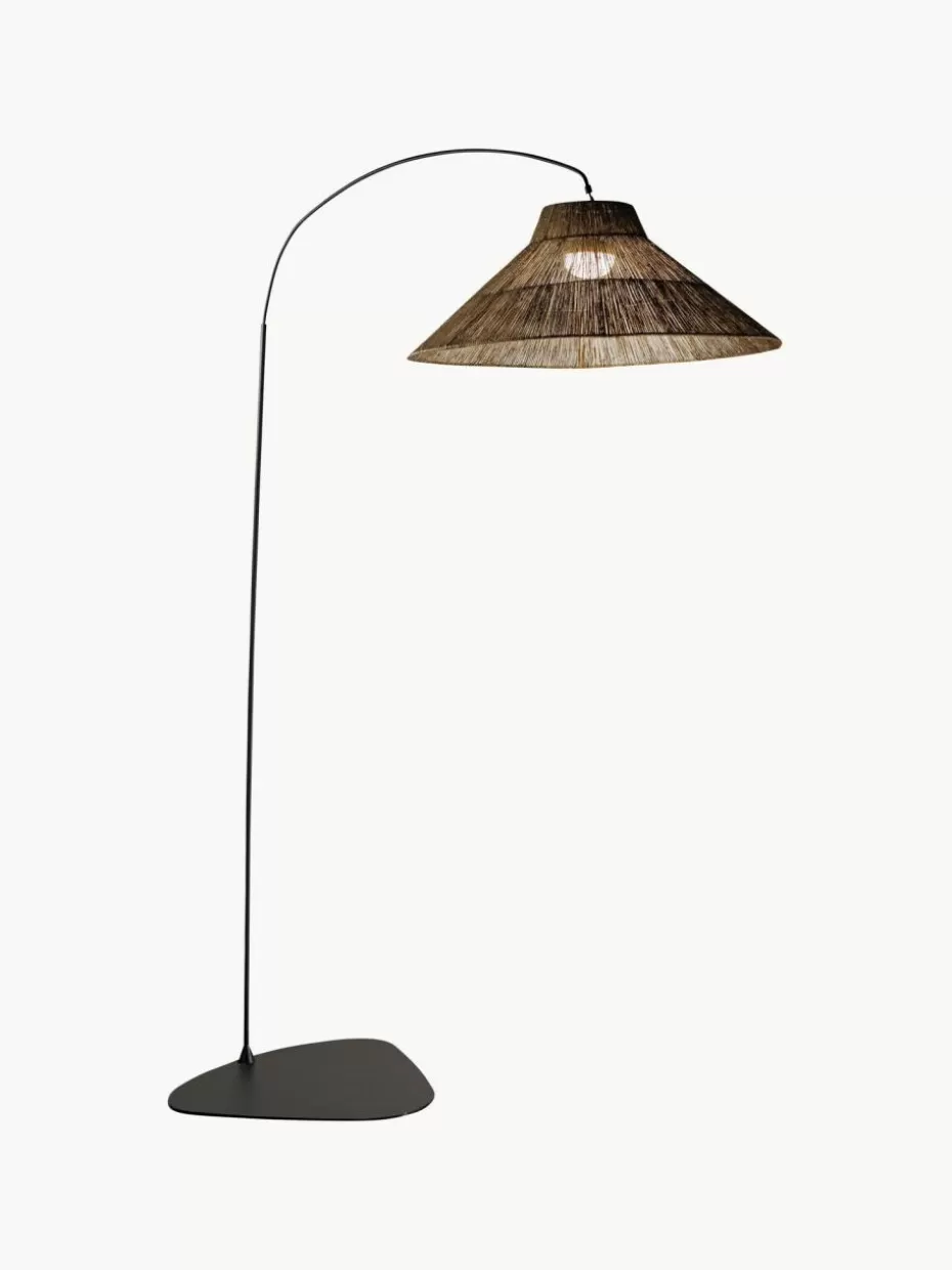 Outdoor Stehlampen-Westwing Handgefertigte dimmbare LED-Stehlampe Niza mit Fernbedienung