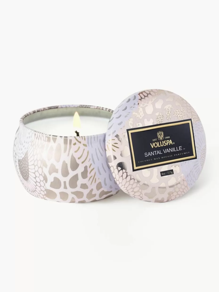Duftkerzen-Voluspa Handgefertigte Duftkerze Japonica Collection (Santal, Bourbon-Vanille & Oud) Santal, französische Bourbon-Vanille & Oud