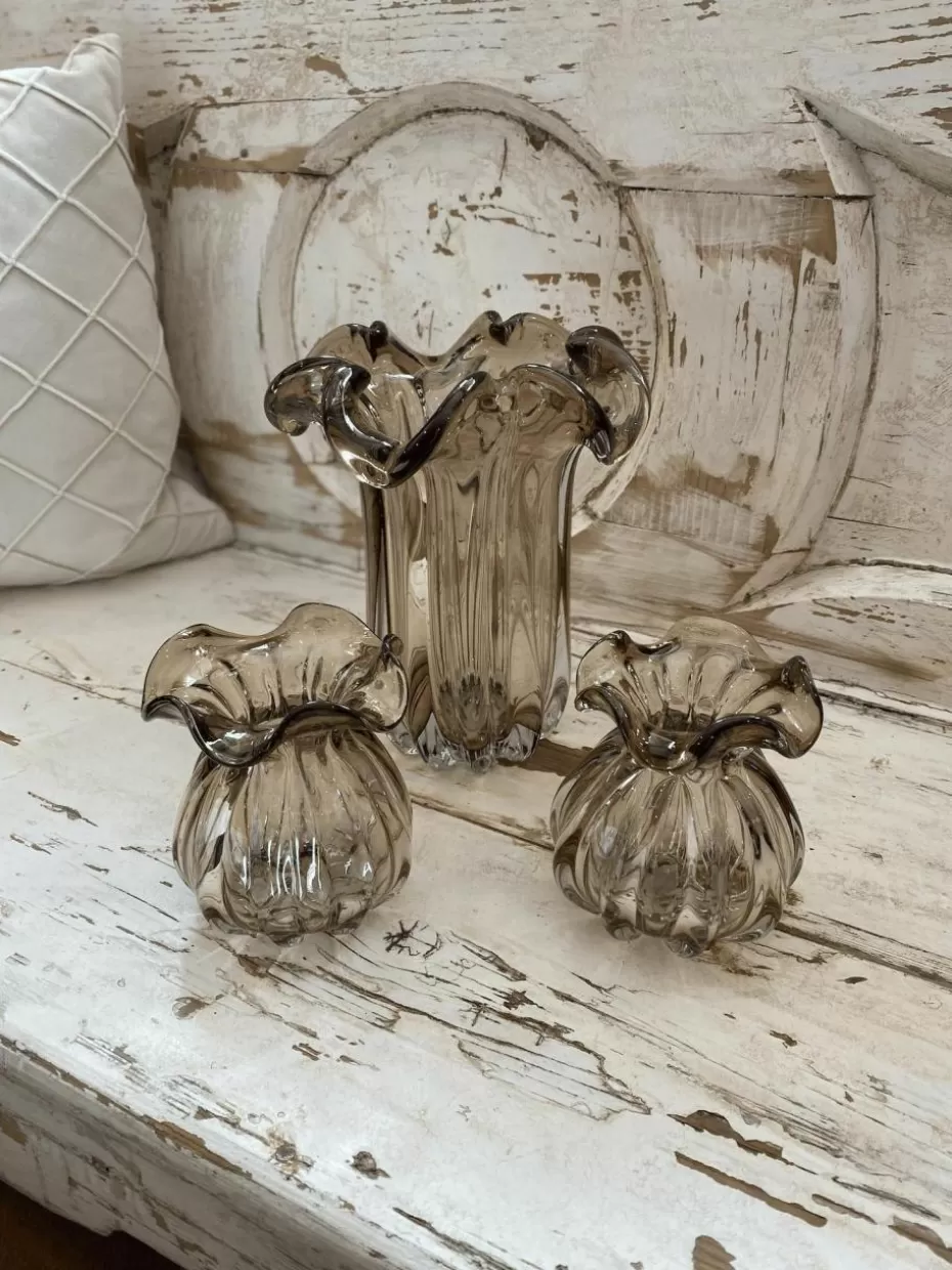 Vasen-Nordal Handgefertigte Glasvase Kataja, H 24 cm