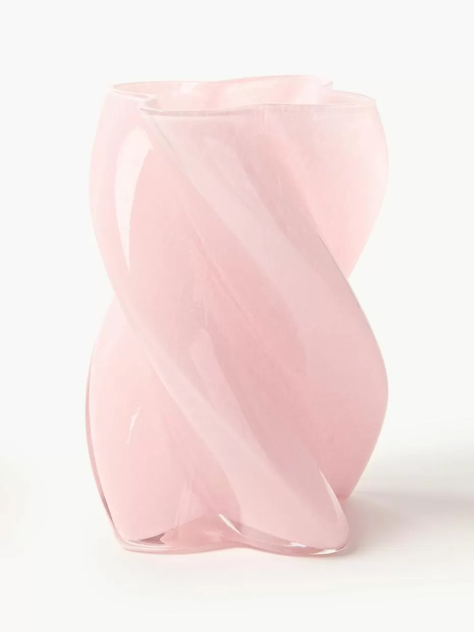 Vasen-&k amsterdam Handgefertigte Glas-Vase Marshmallow, H 20 cm