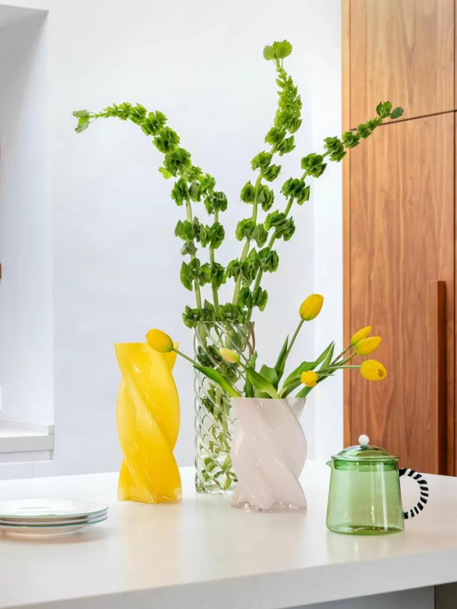 Vasen-&k amsterdam Handgefertigte Glas-Vase Marshmallow, H 20 cm