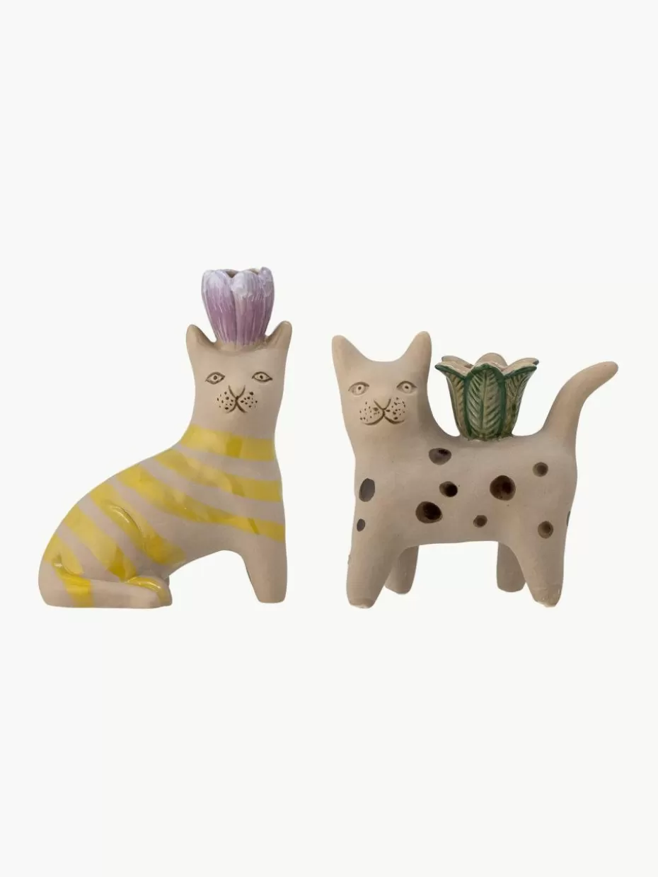 Kerzenständer & Kerzenhalter-Bloomingville Handgefertigte Kerzenhalter Mamie, 2er-Set