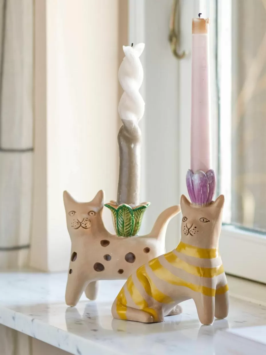 Kerzenständer & Kerzenhalter-Bloomingville Handgefertigte Kerzenhalter Mamie, 2er-Set