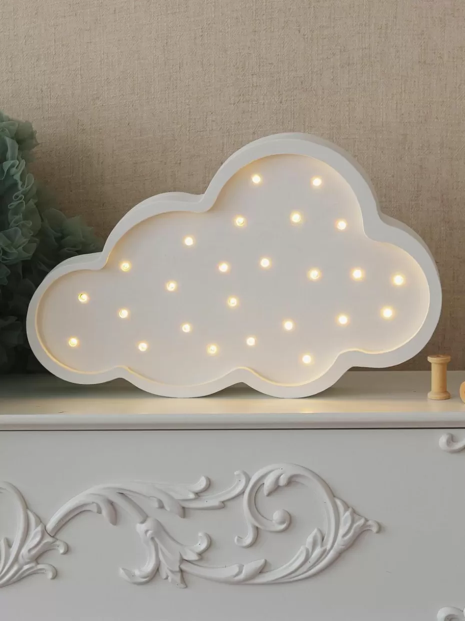 Lampen | Kinderzimmerlampen-Little Lights Handgefertigte LED-Kinderzimmerlampe Cloud mit Timerfunktion und Fernbedienung, dimmbar