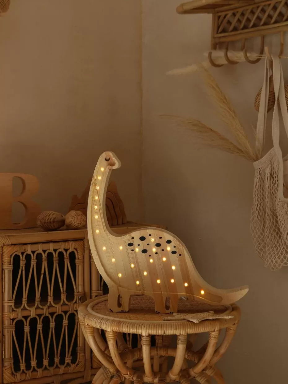 Lampen | Kinderzimmerlampen-Little Lights Handgefertigte LED-Kinderzimmerlampe Diplodocus mit Timerfunktion und Fernbedienung, dimmbar