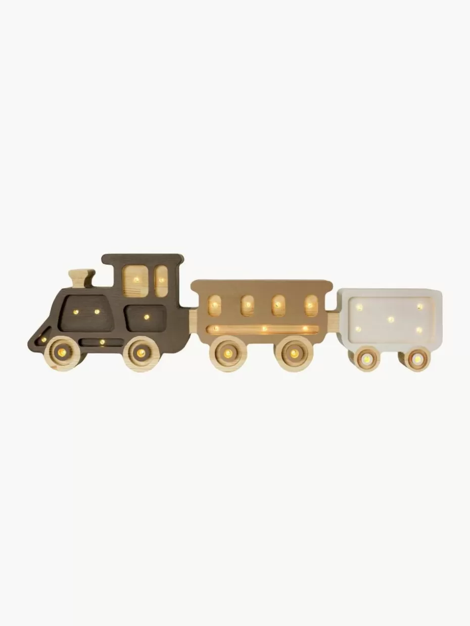 Lampen | Kinderzimmerlampen-Little Lights Handgefertigte LED-Kinderzimmerlampe Train mit Timerfunktion und Fernbedienung, dimmbar