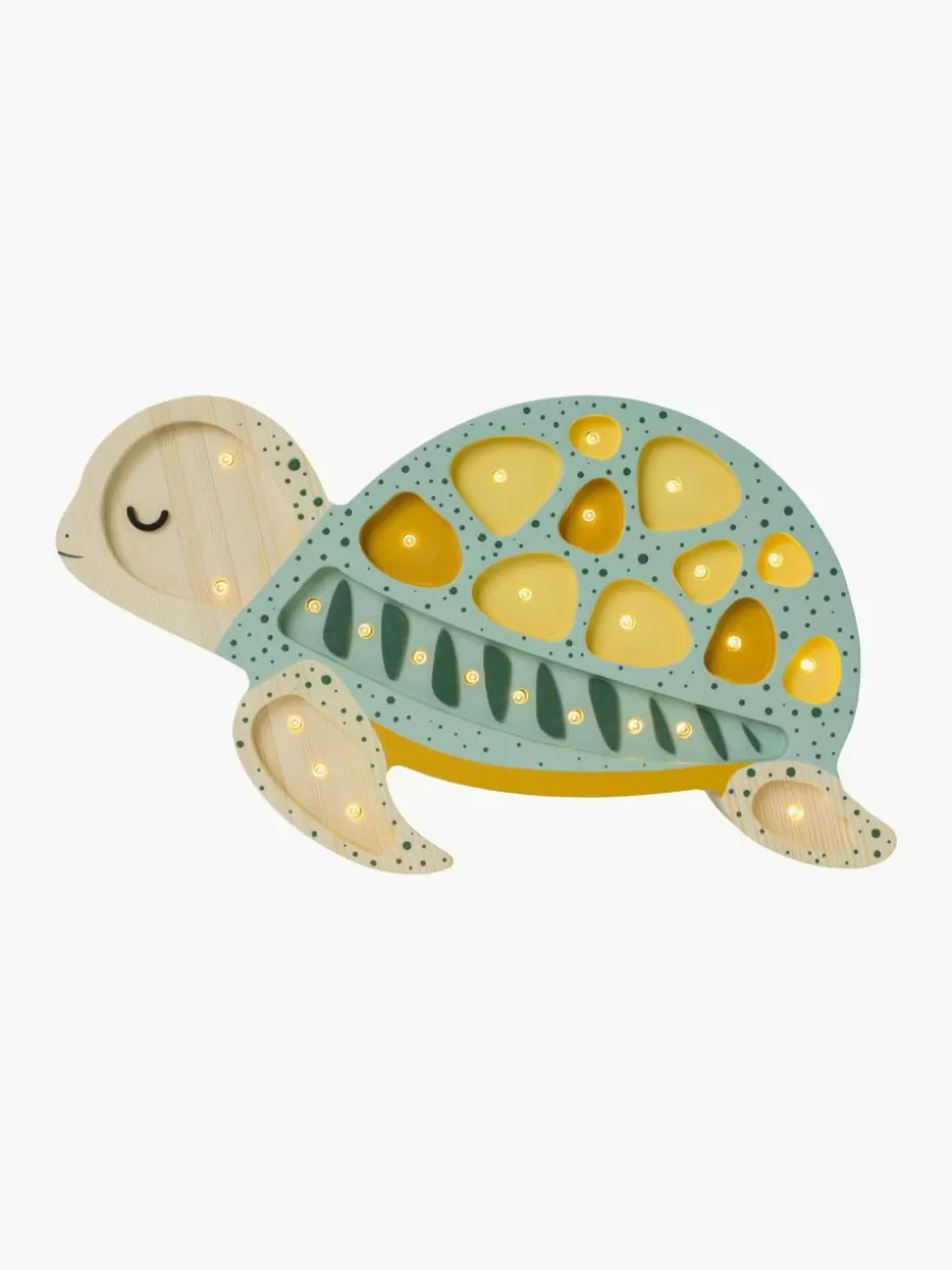 Lampen | Kinderzimmerlampen-Little Lights Handgefertigte LED-Kinderzimmerlampe Turtle mit Timerfunktion und Fernbedienung, dimmbar