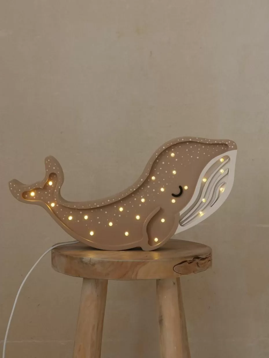 Lampen | Kinderzimmerlampen-Little Lights Handgefertigte LED-Kinderzimmerlampe Whale mit Timerfunktion und Fernbedienung, dimmbar