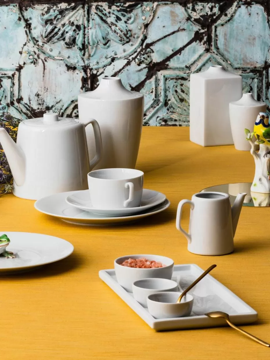 Tassen-Meissen Handgefertigte Porzellan-Espressotassen Cosmopolitan mit Untertassen, 2 Stück